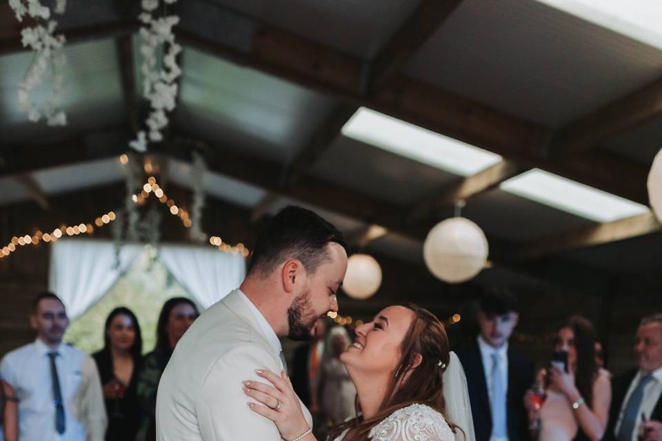 Romantic first dance