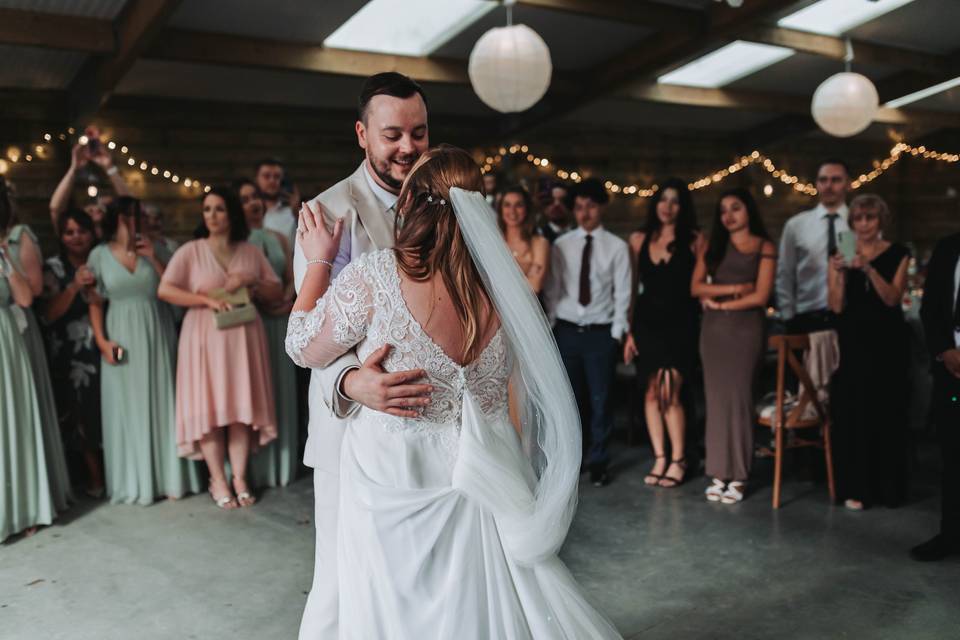 Romantic first dance
