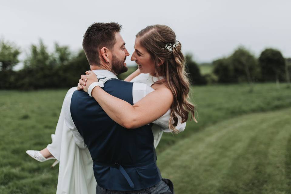 Relaxed couple portrait