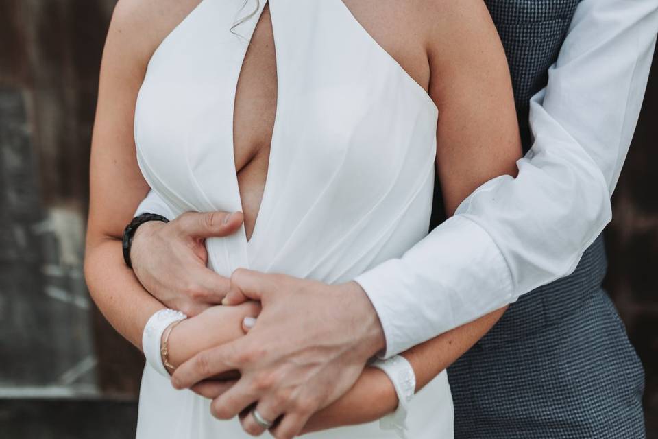 Relaxed couple portrait
