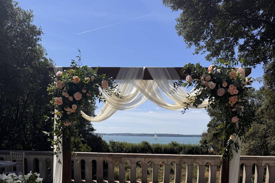 Wooden arbour