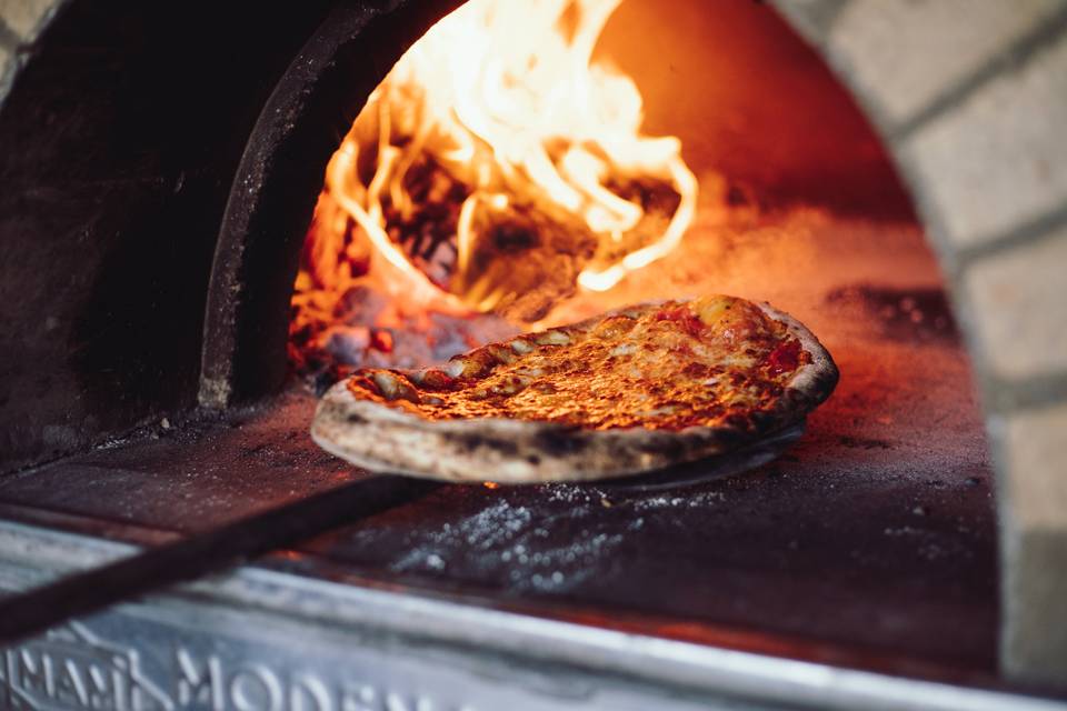 Wood fired pizzas