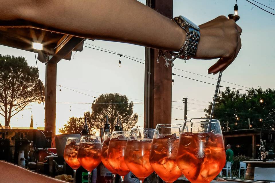 Aperol Spritzes