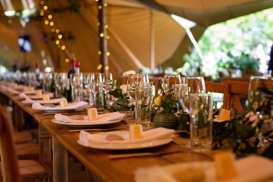 Tipis at Penicuik Estate