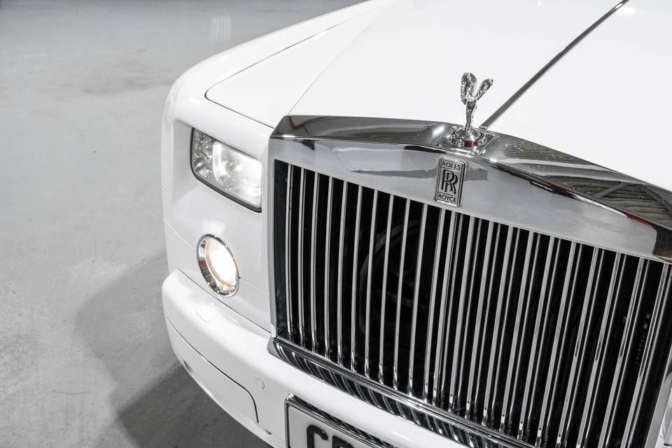 White Rolls Royce Phantom