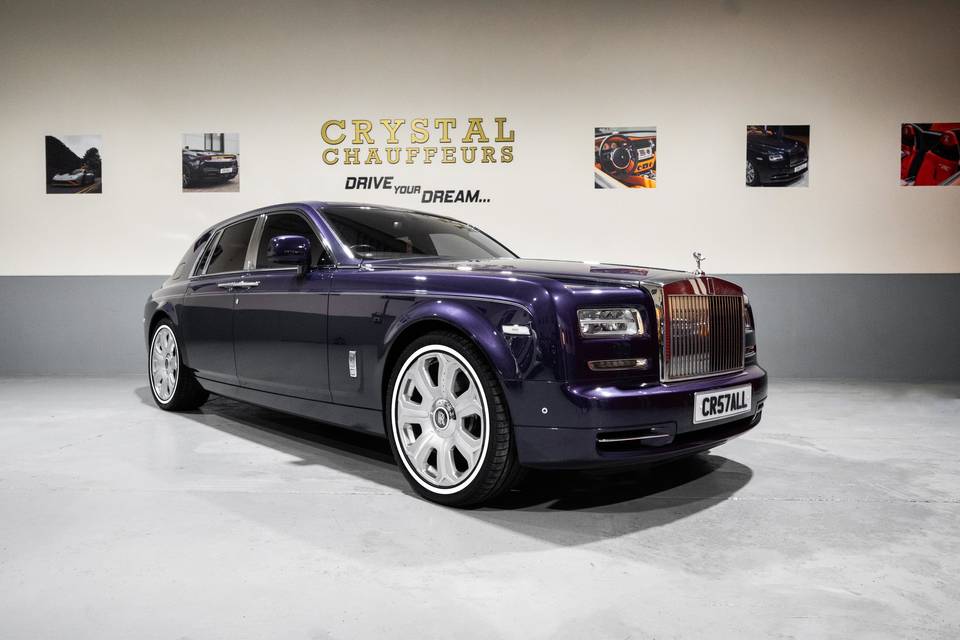 Purple Rolls Royce Phantom