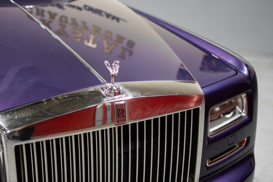 Purple Rolls Royce Phantom