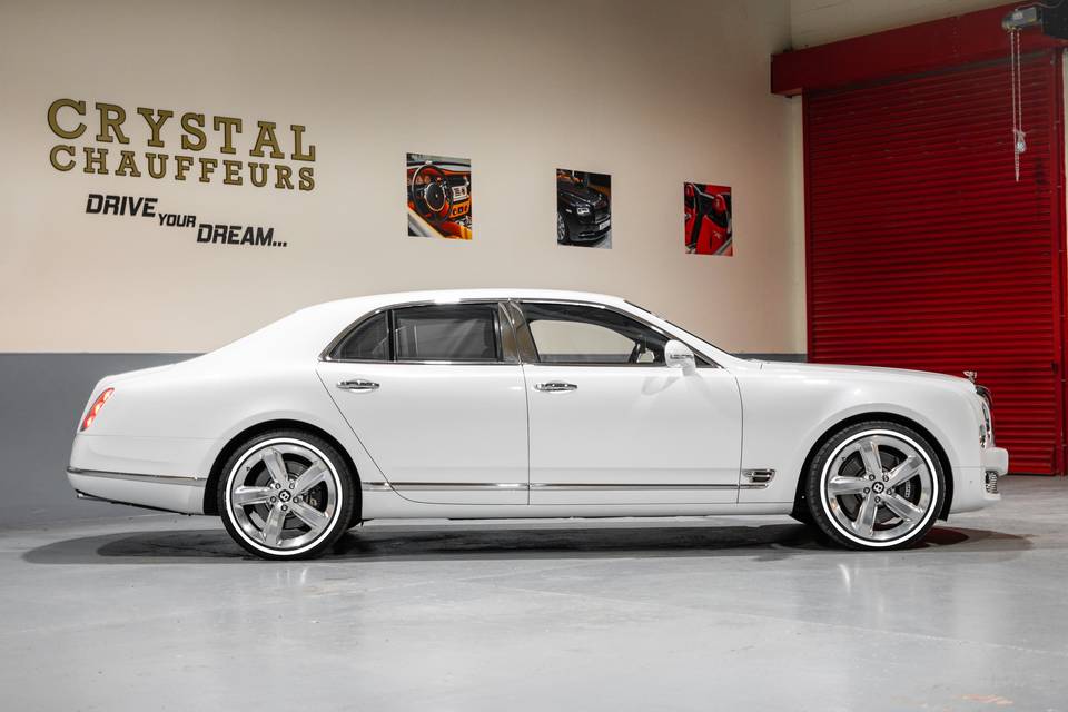 White Bentley Mulsanne