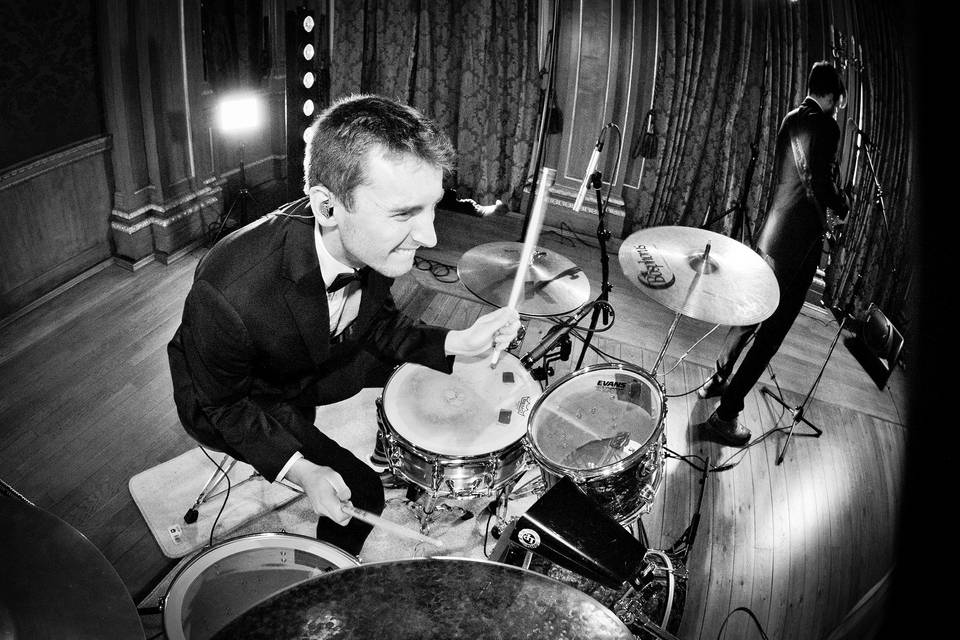 Ben on drums