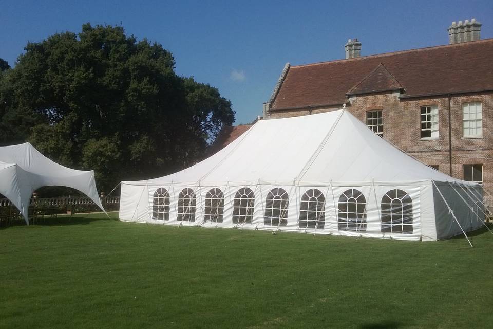 Traditional and capri marquee