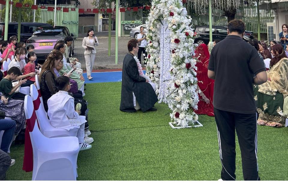 Muslim wedding ceremony