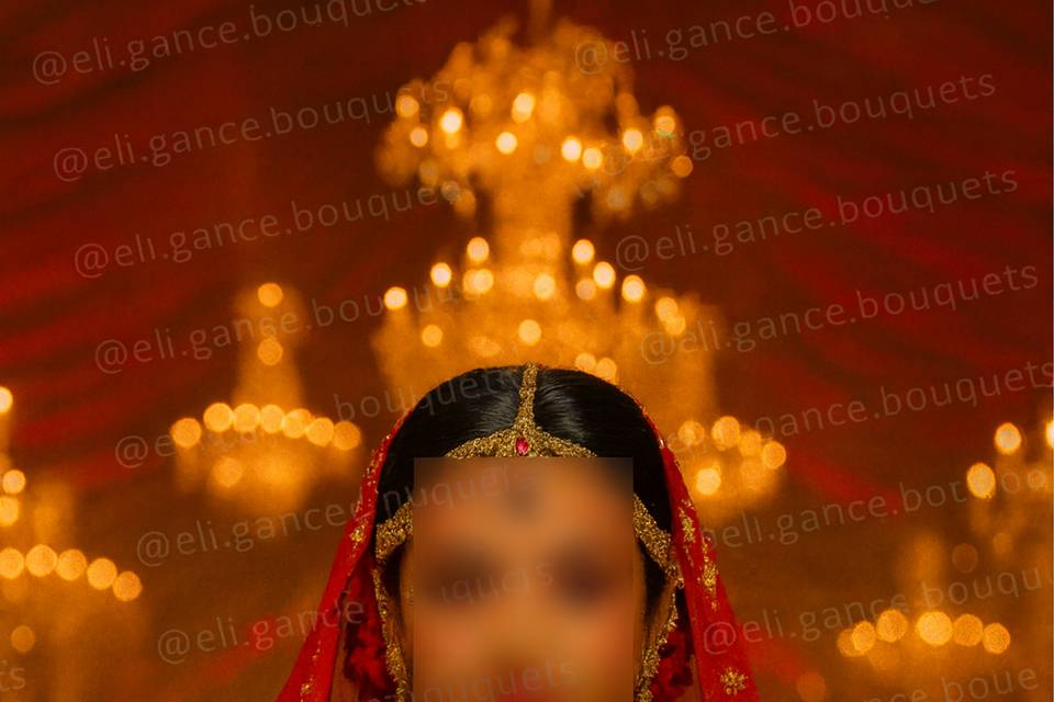 Crimson Blue Bouquet