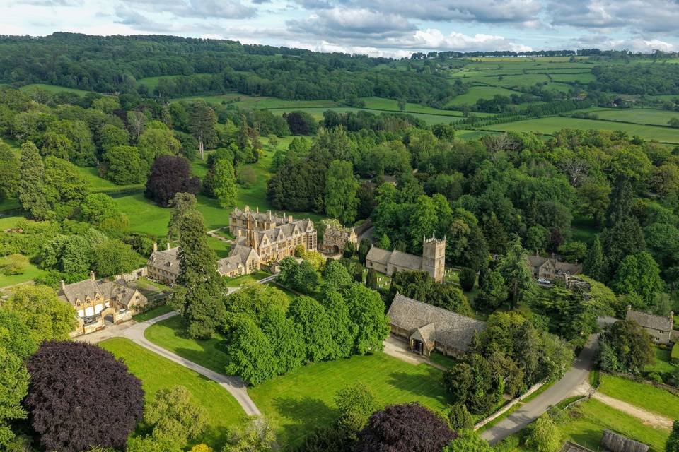 Aerial footage