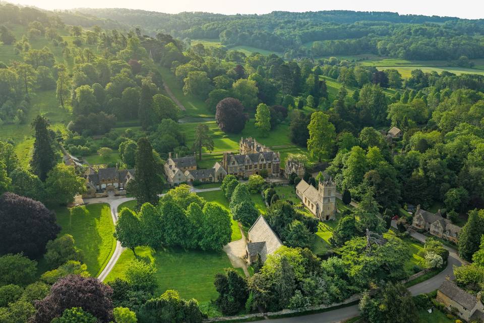 Aerial footage