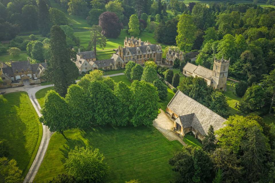 Aerial footage