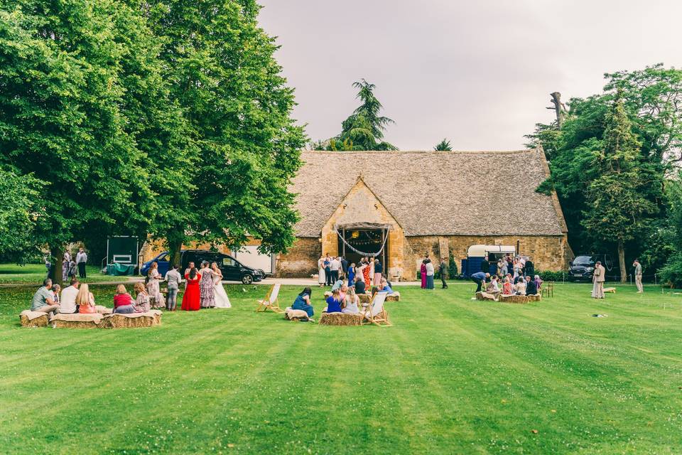 Tithe Barn lawn