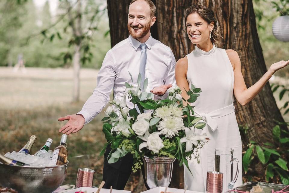 The happy couple
