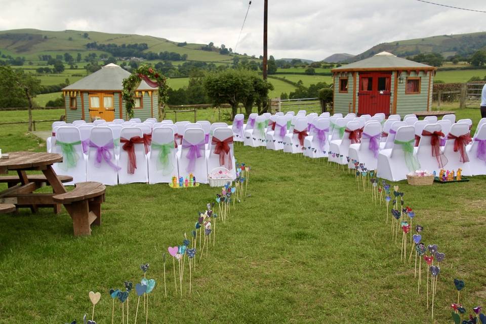 Ready for an outdoor ceremony