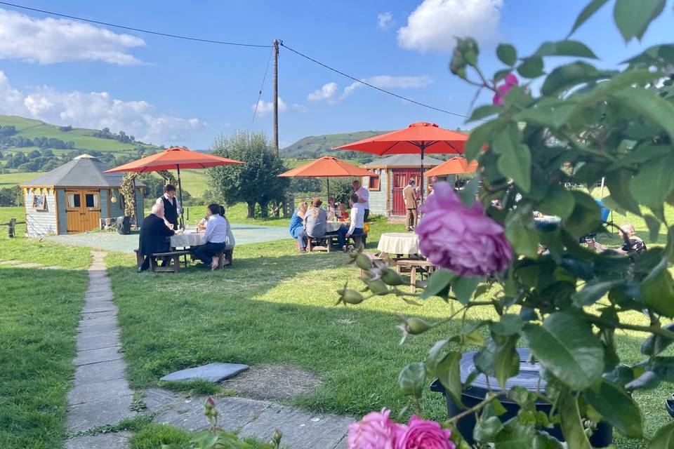 Picnic tables on the Yurt file