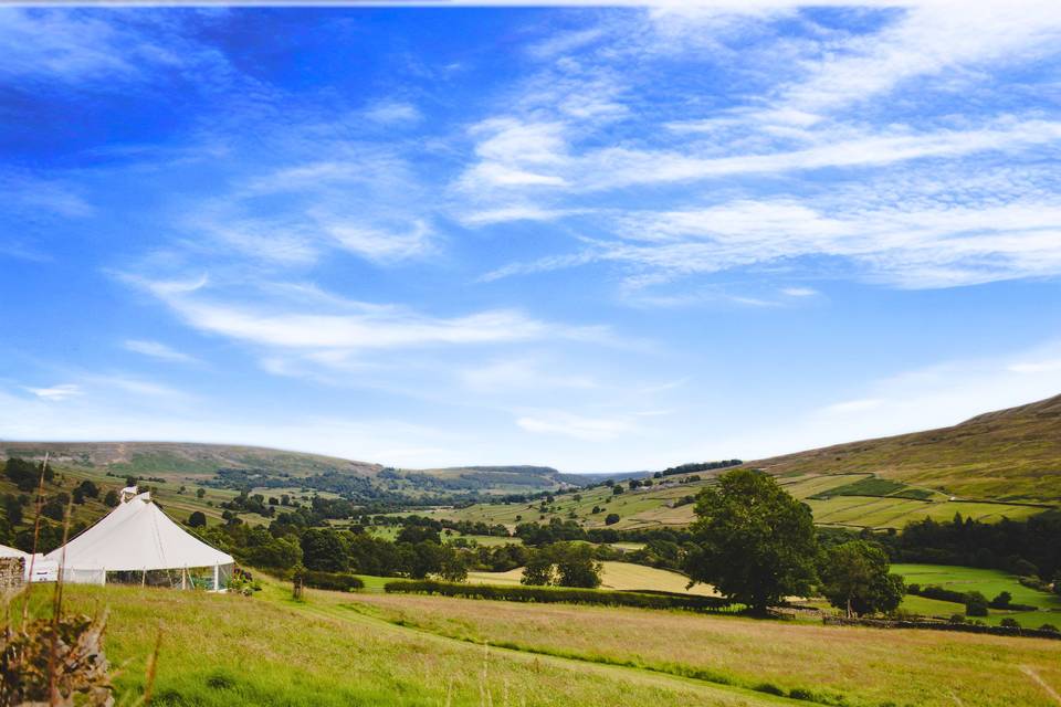Wedding Marquee in the Dales