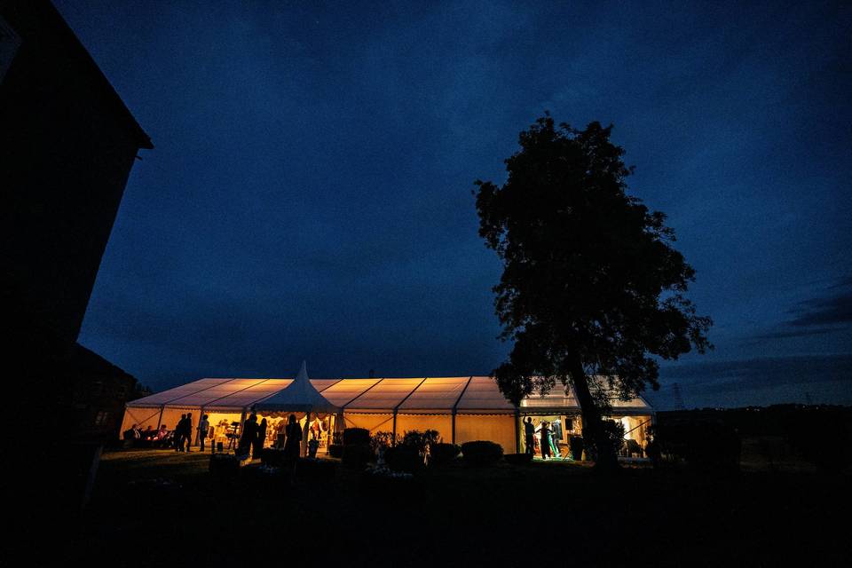 Framed Wedding Marquee @ Night