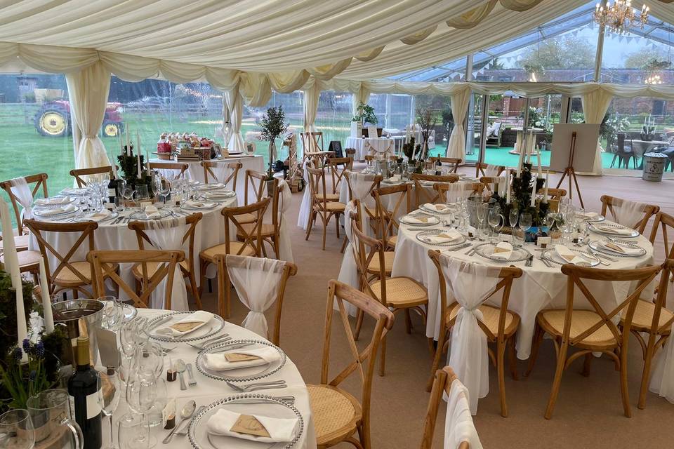 Wedding Marquee with Terrace
