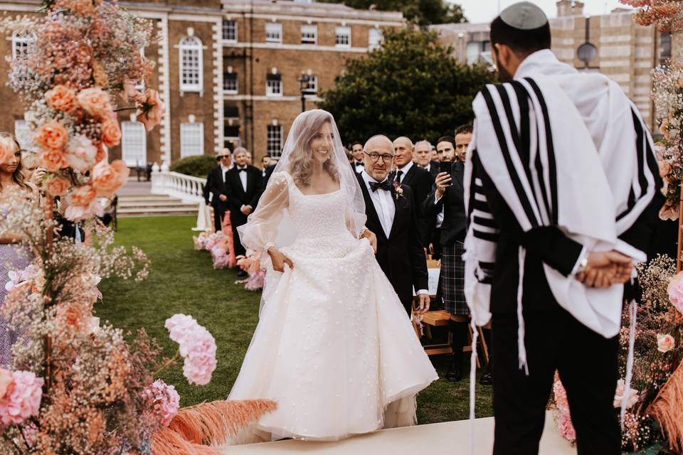 Outdoor ceremony space