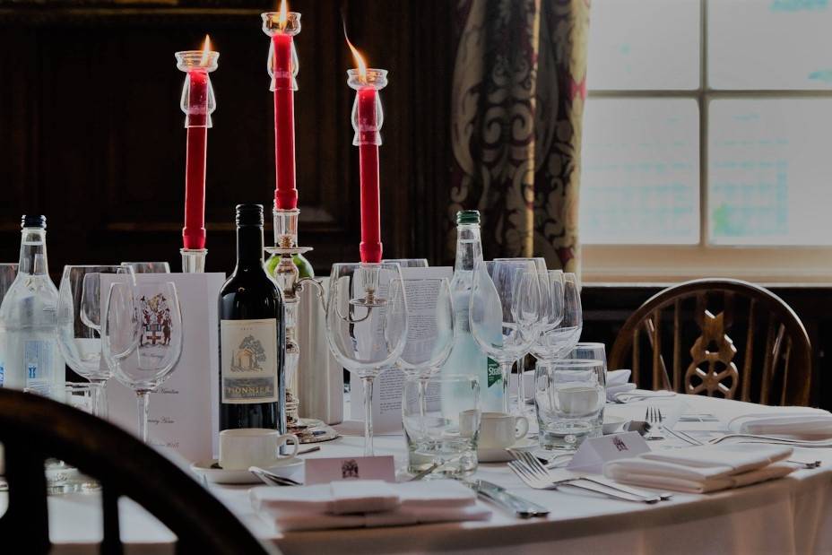 The Long Room Table Set Up