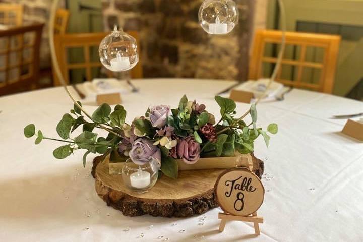 Hoop centrepiece