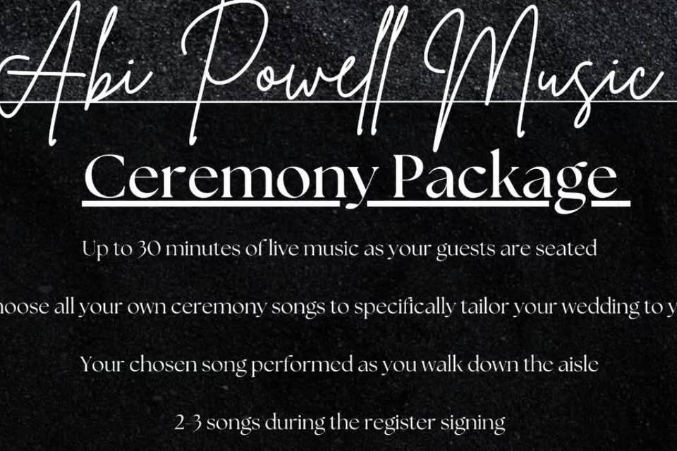 Ceremony Package