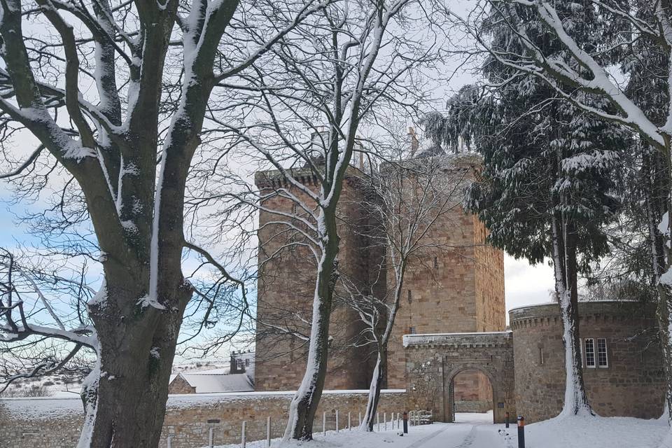 Borthwick Castle landscape