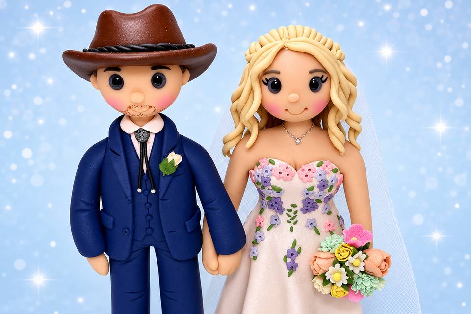 Custom Bride and Groom Wedding