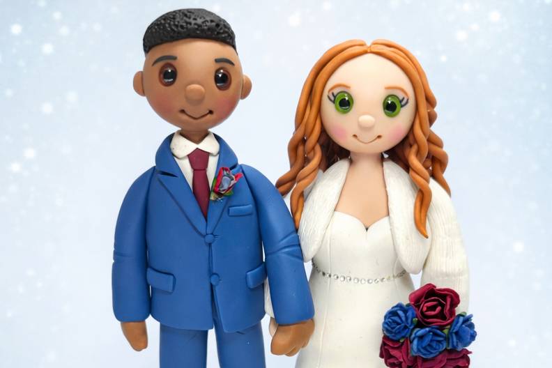 Bride and Groom Cake Topper
