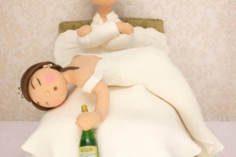 Drunk Wedding Cake Topper