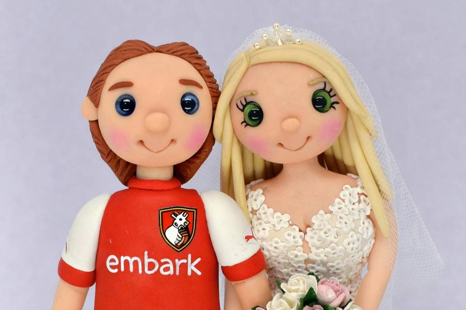 Sporty Wedding Cake Topper