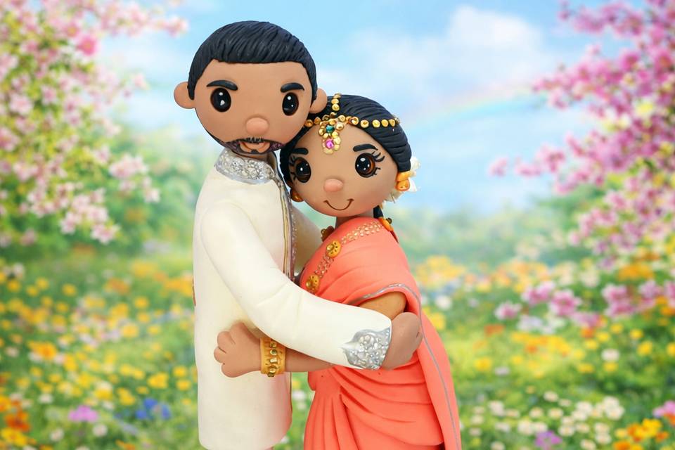 Indian Wedding Cake Topper