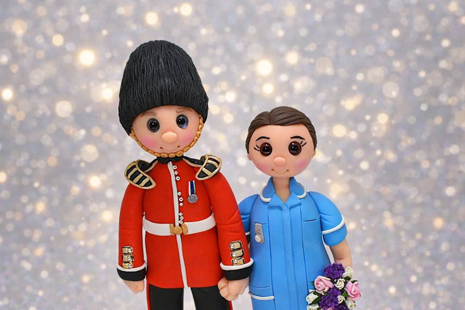 Uniform Wedding Cake Topper
