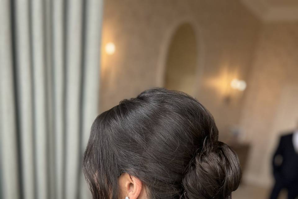 Up style with texture