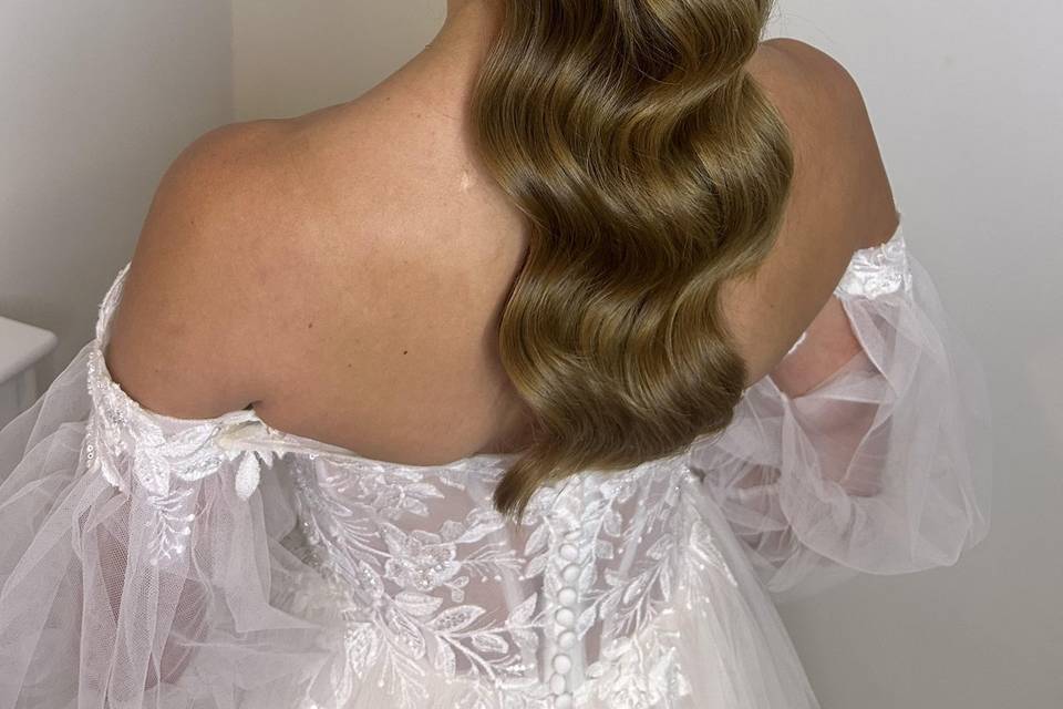Sleek half up