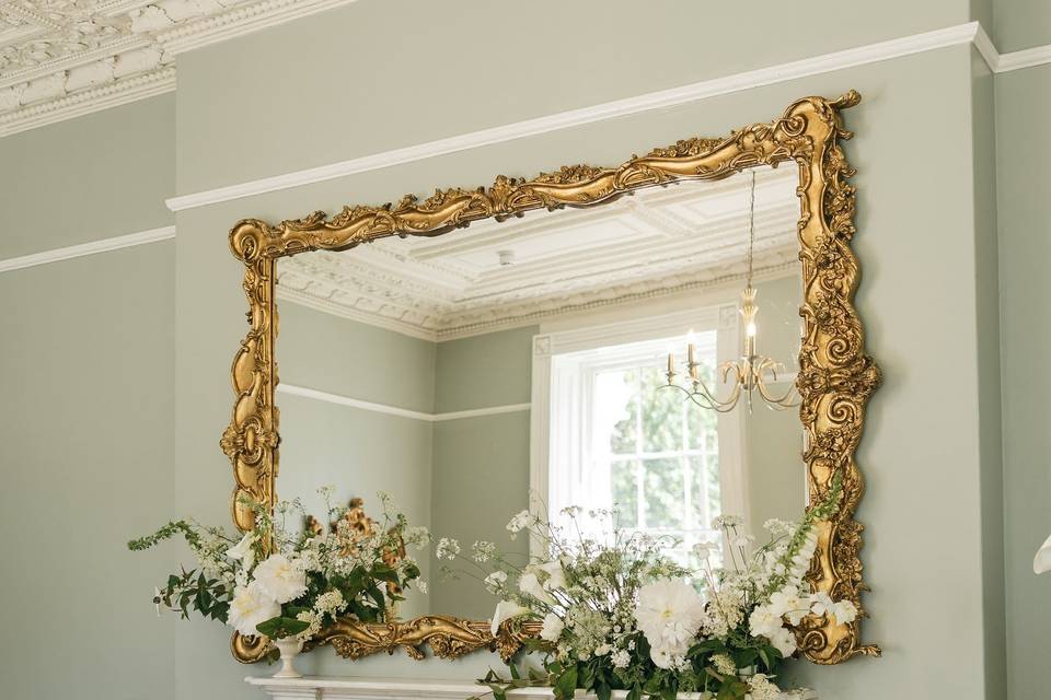 Wedding fireplace design