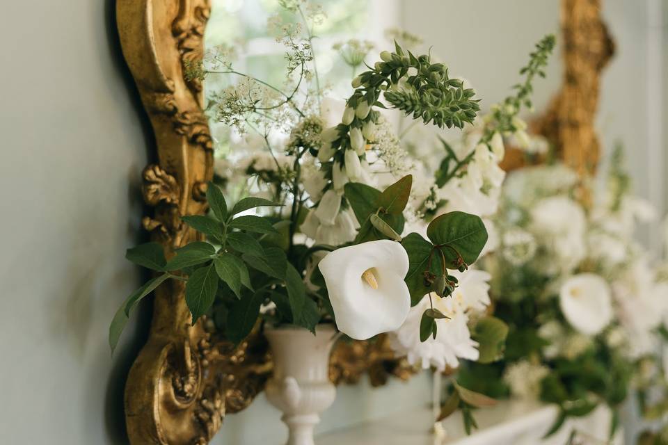 Wedding fireplace design