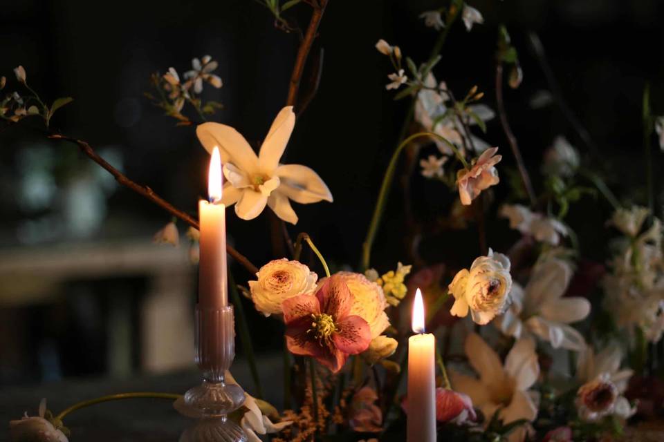 Wedding breakfast flowers