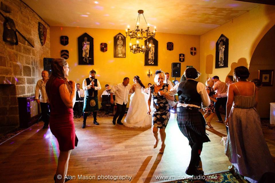 Ceilidh on Langley Castle