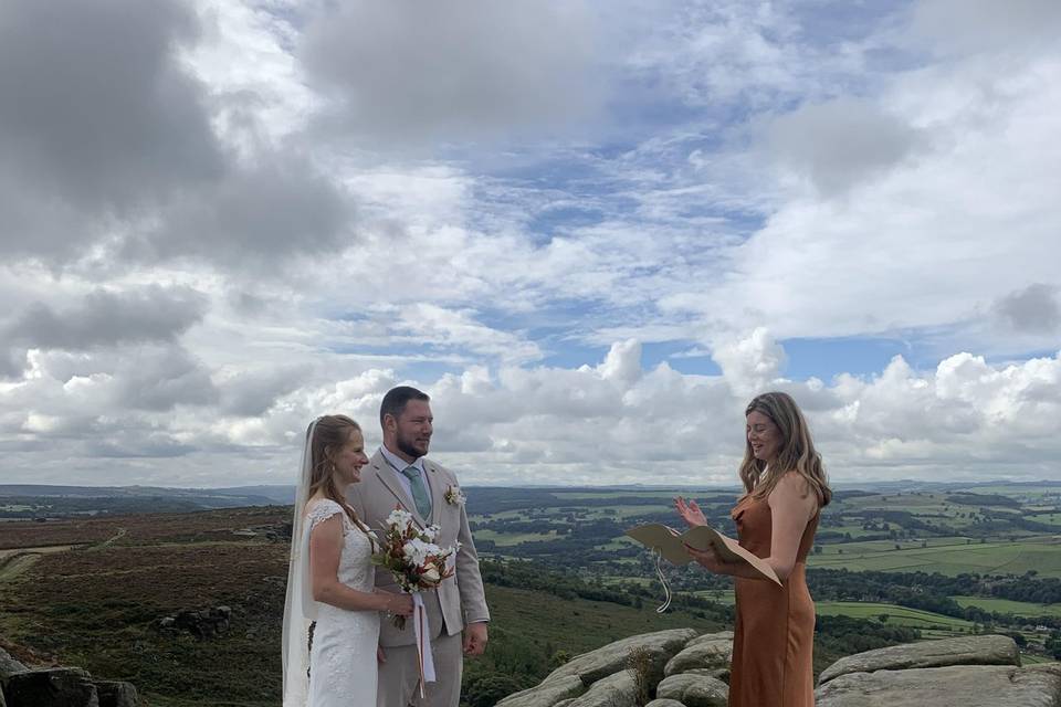 Outdoor Derbyshire ceremony