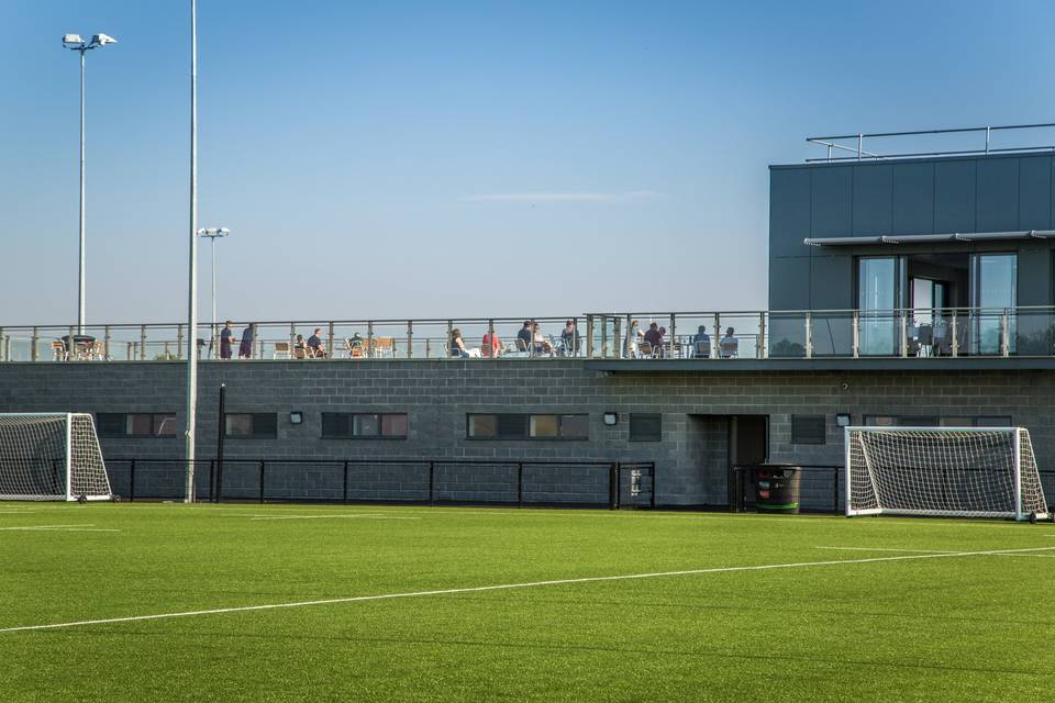 Verdant sports fields