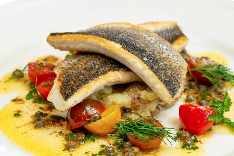 Sea bass, crushed jerseys