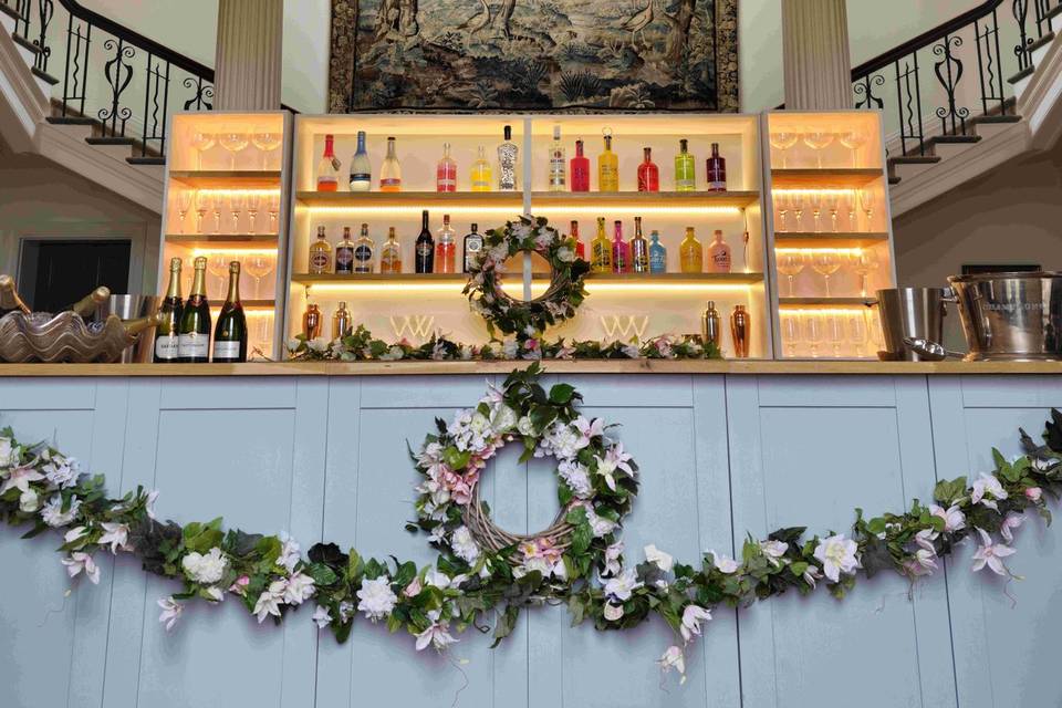 Wedding bar under the stairs