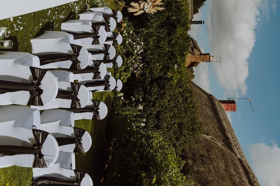 Outside wedding