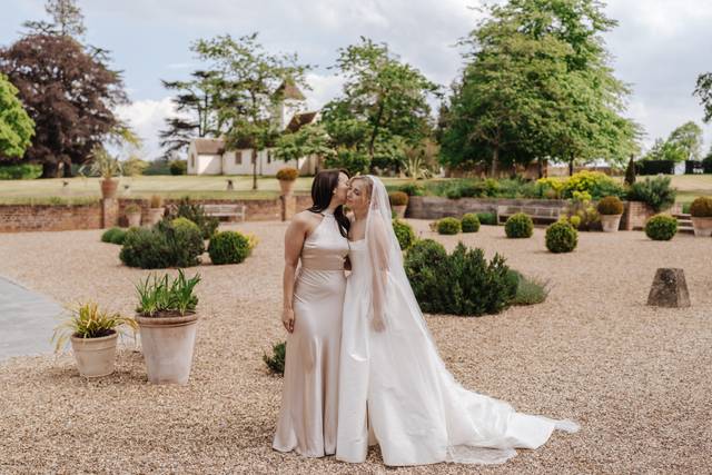 Bride and Bridesmaid
