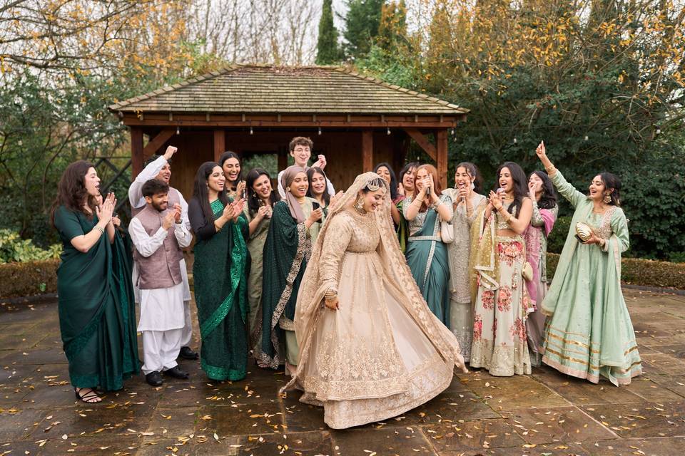 Bridal Party Celebration Momen